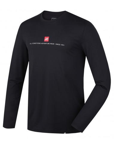 Men's t-shirt ls Terell Anthracite (red)