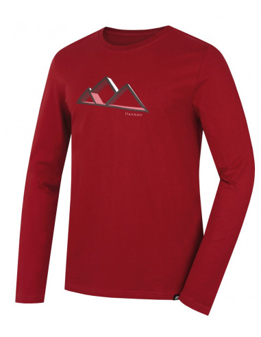 Men's t-shirt ls Skill Brick red