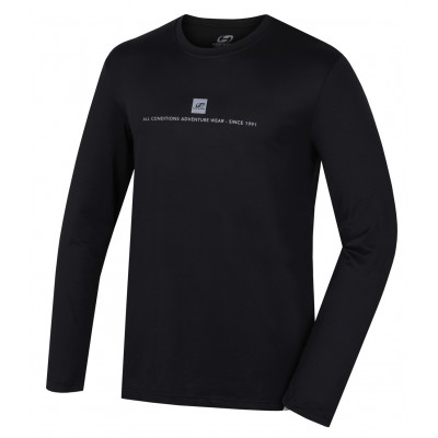 Men's skiing T-shirt with long sleeves TERELL anthracite