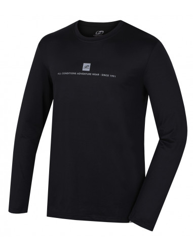 Men's skiing T-shirt with long sleeves TERELL anthracite