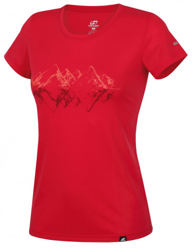 Ladies trekking t-shirt ss COREY Virtual pink