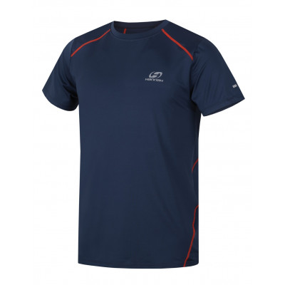 Men's running  t-shirt ss PACABA Midnight navy (orange)
