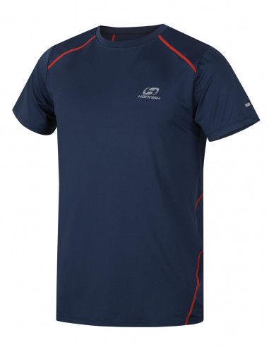 Men's running  t-shirt ss PACABA Midnight navy (orange)