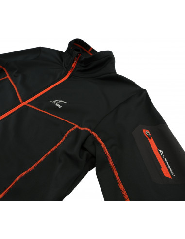 Men's sweatshirt TILLER anthracite (orange)