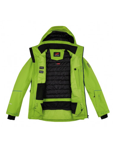 Men's skiing jacket MARCOS lime green