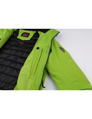 Men's skiing jacket MARCOS lime green