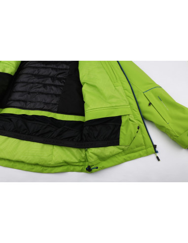 Men's skiing jacket MARCOS lime green