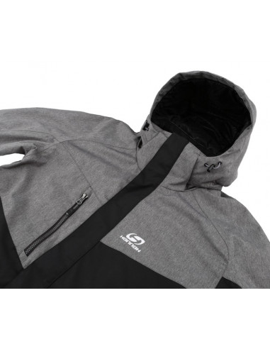 Men's skiing jacket JABBER anthracite/gray mel