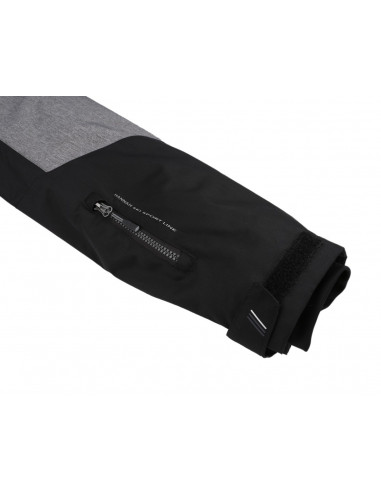 Men's skiing jacket JABBER anthracite/gray mel