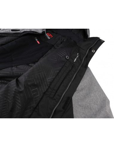 Men's skiing jacket JABBER anthracite/gray mel