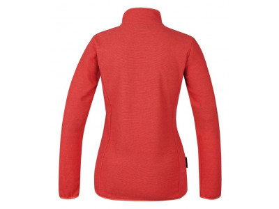 Ladies skiing sweatshirt SELENA coral stripe