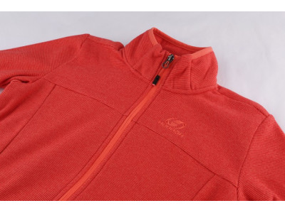 Ladies skiing sweatshirt SELENA coral stripe