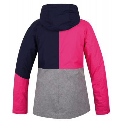 Ladies jacket Kris Gray melange/beetroot purple 2