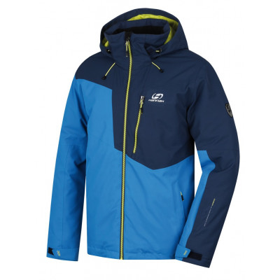 Men's skiing jacket CAMBER mykonos blue/midnight navy