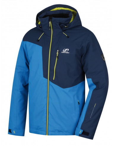 Men's skiing jacket CAMBER mykonos blue/midnight navy