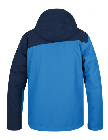 Men's skiing jacket CAMBER mykonos blue/midnight navy