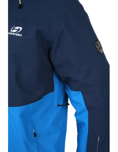 Men's skiing jacket CAMBER mykonos blue/midnight navy