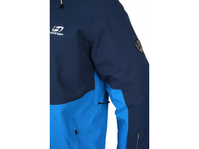 Men's skiing jacket CAMBER mykonos blue/midnight navy