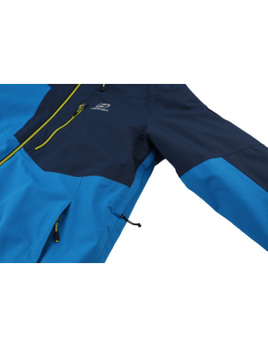 Men's skiing jacket CAMBER mykonos blue/midnight navy