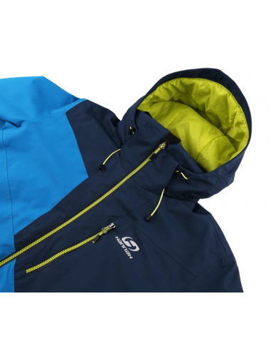 Men's skiing jacket CAMBER mykonos blue/midnight navy