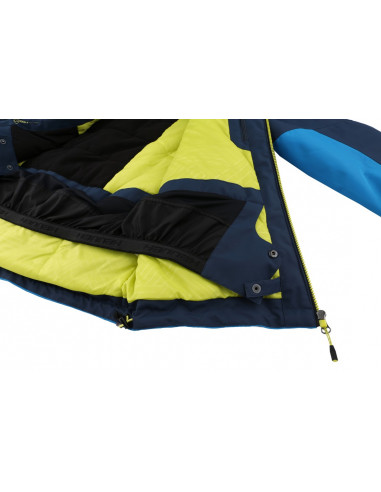 Men's skiing jacket CAMBER mykonos blue/midnight navy