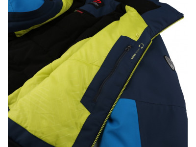 Men's skiing jacket CAMBER mykonos blue/midnight navy