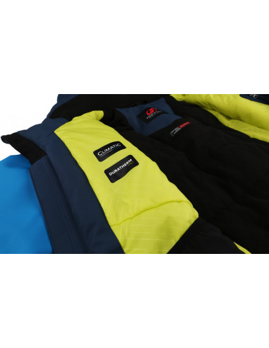 Men's skiing jacket CAMBER mykonos blue/midnight navy