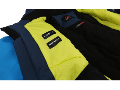 Men's skiing jacket CAMBER mykonos blue/midnight navy