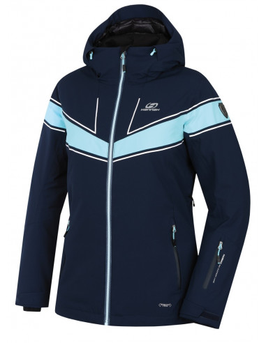 Ladies skiing jacket KIELY midnight navy/aqua splash