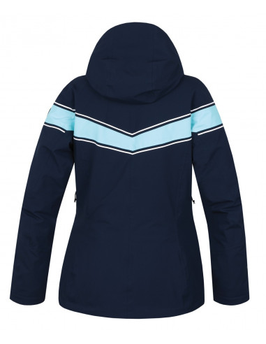 Ladies skiing jacket KIELY midnight navy/aqua splash