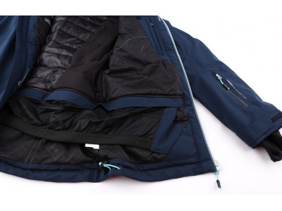 Ladies skiing jacket KIELY midnight navy/aqua splash