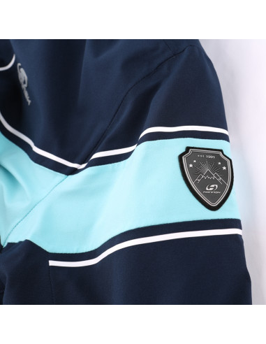 Ladies skiing jacket KIELY midnight navy/aqua splash