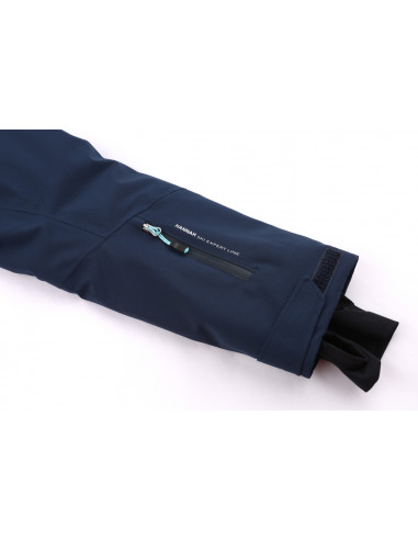 Ladies skiing jacket KIELY midnight navy/aqua splash