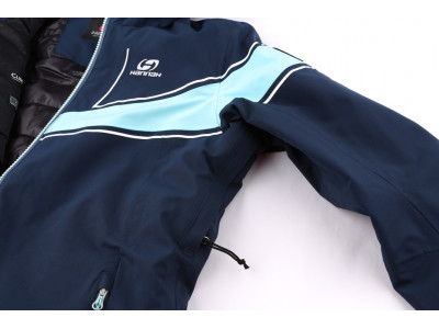 Ladies skiing jacket KIELY midnight navy/aqua splash