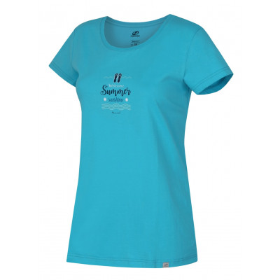 Ladies t-shirt Fleris Blue curacao