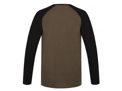 Men's leisure time T-shirt with long sleeves NEBU thyme mel/anthracite