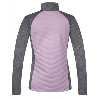 Ladies skiing sweatshirt DOLORES mauve shadows/light gray mel 2