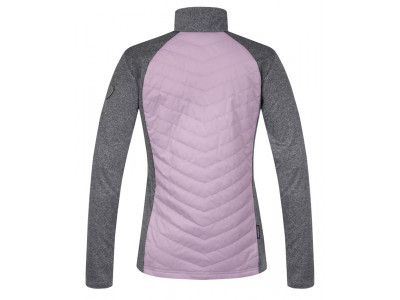 Ladies skiing sweatshirt DOLORES mauve shadows/light gray mel