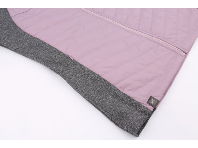 Ladies skiing sweatshirt DOLORES mauve shadows/light gray mel