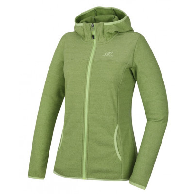 Ladies skiing sweatshirt BERNIE greenery stripe