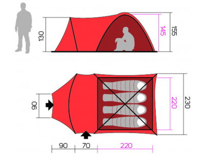 Tent Atol 4 capulet olive