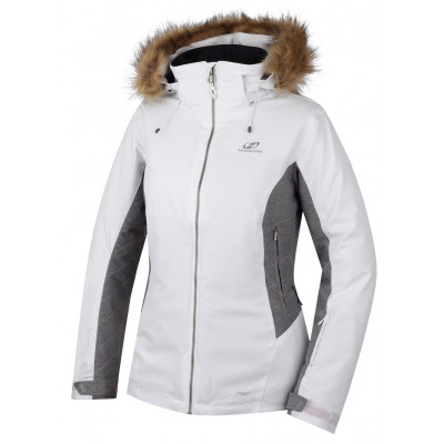 Ladies jacket Sachin Bright white/steel mel