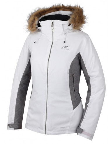 Ladies jacket Sachin Bright white/steel mel