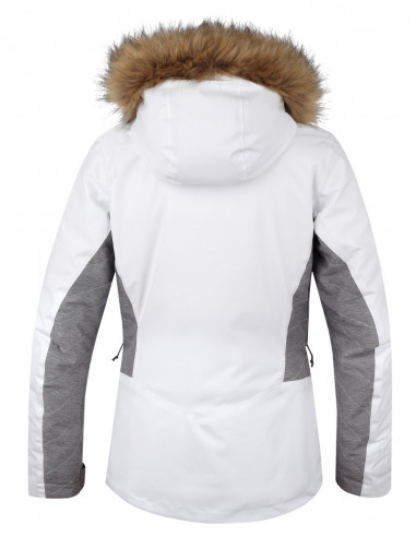 Ladies jacket Sachin Bright white/steel mel