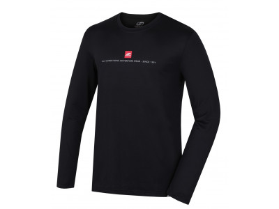 Men's skiing T-shirt with long sleeves TERELL anthracite (red)