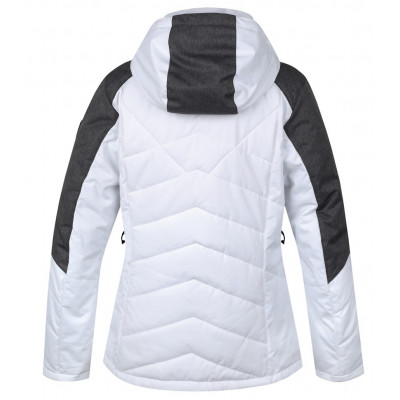 Ladies skiing jacket NANETT bright white/gray mel 2