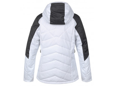 Ladies skiing jacket NANETT bright white/gray mel