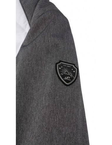 Ladies skiing jacket NANETT bright white/gray mel