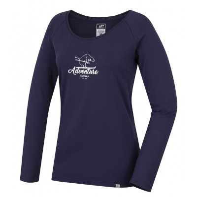 Ladies  T-shirt with long sleeves FABRIS nightshadow blue