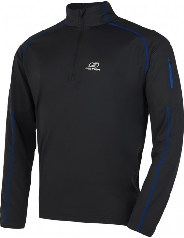 Men's zip neck PARKER LT Graphite